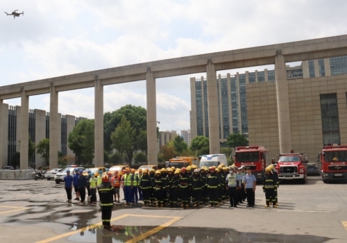 浙江3118云顶集团参与嘉善县消防联合演习活动